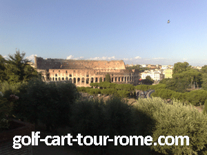 The Colosseum - tour by golf cart