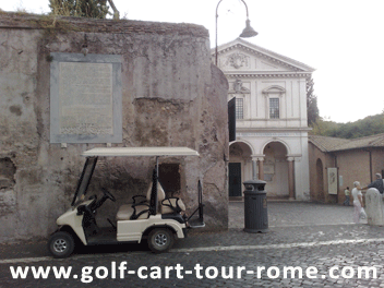 St. Anastasia - Tour of Rome by electric golf cart and see the unexpected Rome