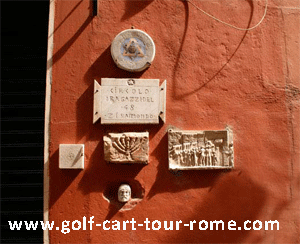 The "Boys of '48" Club in the Ghetto of Rome -tour of the Ghetto by golf cart 
